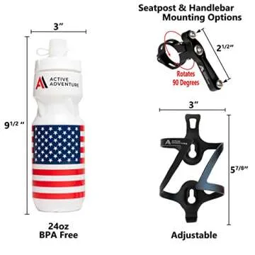 Versatile Active Adventure Water Bottle Cage Set - All Bikes