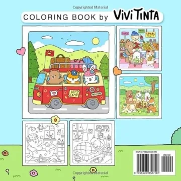 Adorable Fuzzy Friends Coloring Book for All Ages