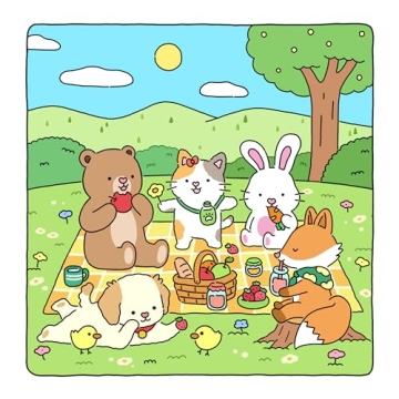 Adorable Fuzzy Friends Coloring Book for All Ages