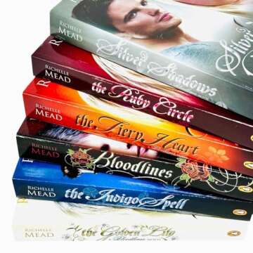 Richelle Mead Bloodlines 6 Books Collection Set (Bloodlines, The Golden Lily, The Indigo Spell, The Fiery Heart, Silver Shadows, The Ruby Circle)