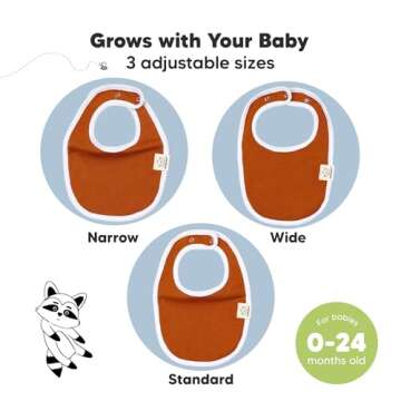 Stylish 8-Pack Organic Baby Bibs for Infants and Toddlers