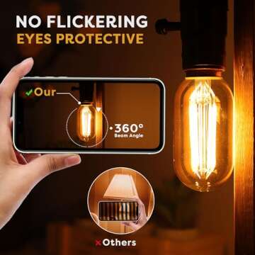 Sphoon Dimmable Tubular Amber LED Bulb - Pack of 2