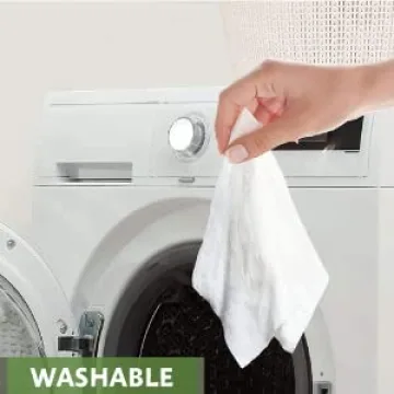 Reusable 100% Natural Rayon Towels - Pack of 2 Washable Kitchen Paper Towels - Lint free, Zero Waste, Recyclable, 2x20 Heavy Duty Organic Washable Rolls