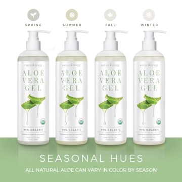 NTRSNS Organic Aloe Vera Gel - Pure Natural Healing Gel