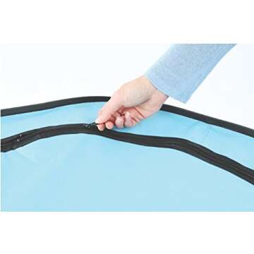 Pet Portable Foldable Play Pen Exercise Kennel Dogs Cats Indoor/outdoor tent for small medium large pets Animal Playpen with Pop up mesh cover great for travel LARGE,BLUE/GREEN