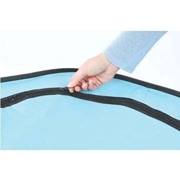 Pet Portable Foldable Play Pen Exercise Kennel Dogs Cats Indoor/outdoor tent for small medium large pets Animal Playpen with Pop up mesh cover great for travel LARGE,BLUE/GREEN