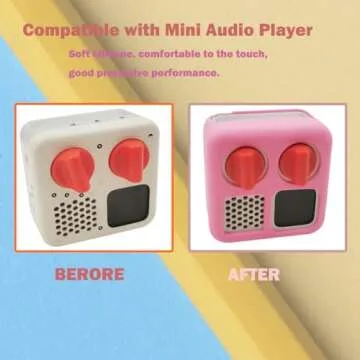 Anti-Slip Silicone Cover for YOTO Mini Audio Player, Protective Sleeve Case for Mini Player; Accessory for Kids Music Players (Case Only) (Pink)