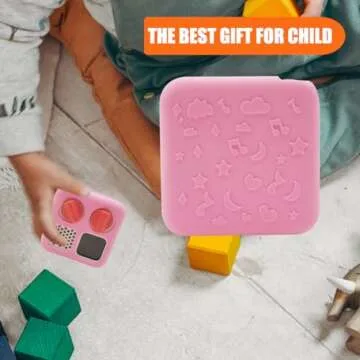 Anti-Slip Silicone Cover for YOTO Mini Audio Player, Protective Sleeve Case for Mini Player; Accessory for Kids Music Players (Case Only) (Pink)