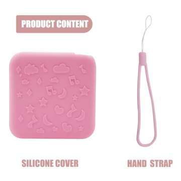 Anti-Slip Silicone Cover for YOTO Mini Audio Player, Protective Sleeve Case for Mini Player; Accessory for Kids Music Players (Case Only) (Pink)