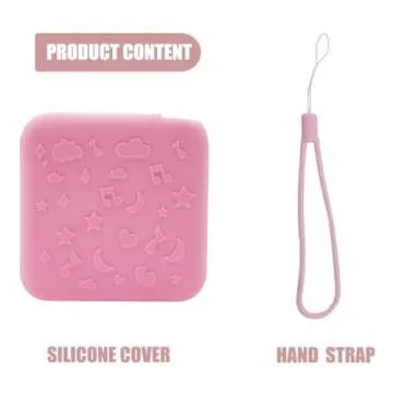 Anti-Slip Silicone Cover for YOTO Mini Audio Player, Protective Sleeve Case for Mini Player; Accessory for Kids Music Players (Case Only) (Pink)