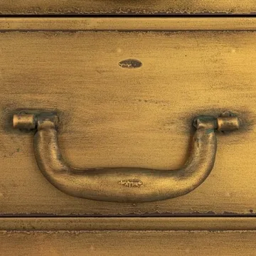 Sleek Gold Metal Cabinet with 3 Drawers by Creative Co-Op