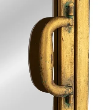 Sleek Gold Metal Cabinet with 3 Drawers by Creative Co-Op