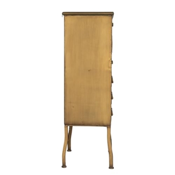 Sleek Gold Metal Cabinet with 3 Drawers by Creative Co-Op