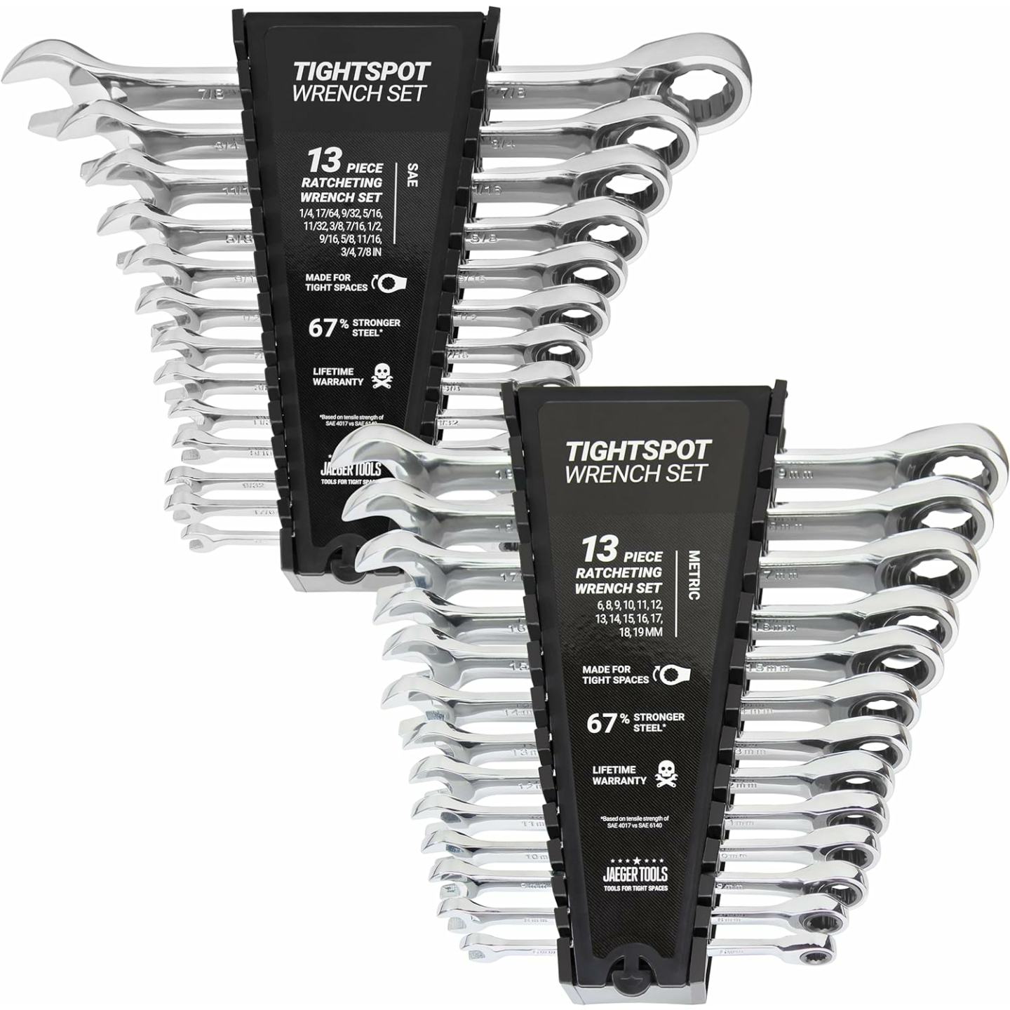 Jaeger 26pc TIGHTSPOT Ratcheting Wrench Set
