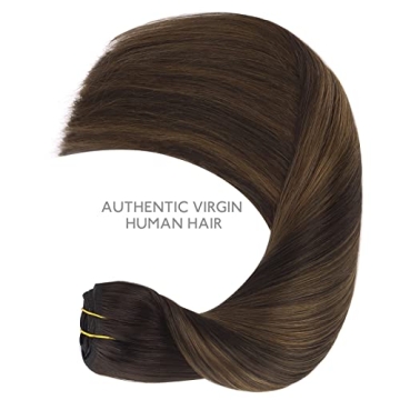 WENNALIFE Clip In 20 Inch Human Hair Extensions