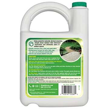 Simple Green Outdoor Odor Eliminator for Pets, Dogs, 1 gallon Refill - Ideal for Artificial Lawns & ...