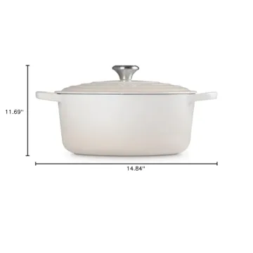 Le Creuset 7.25 qt Enameled Cast Iron Dutch Oven in Meringue