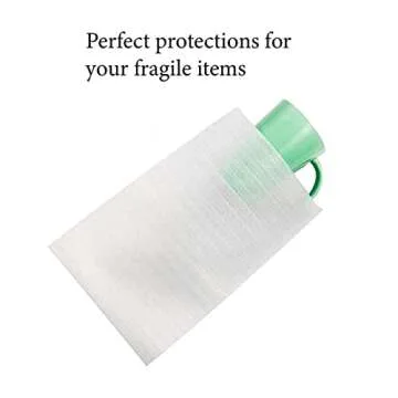 50 Cushion Foam Pouches 7-1/2" X 12", Foam wraps cup pouches, Protect mug, Glasses, China, and Dishes, Packing supplies, Packing Cushioning Supplies for Moving (50 PACK) (50 Count)