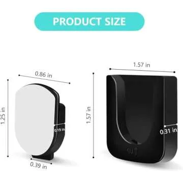 GUZE-US 6-Piece Magnetic Remote Control Holder Wall Mount - Self Adhesive Suitable for Tv Backside as Well as Tv Fan and Air Conditioner Remote Controls