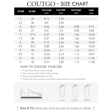 Coutgo Women's Elegant Kitten Heel Slip-On Mules - Size 7