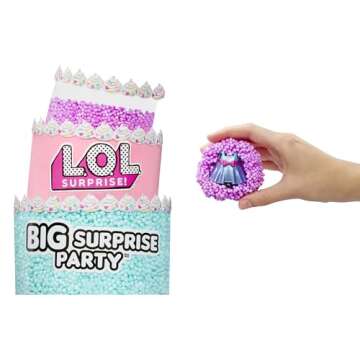 LOL Surprise Big Surprise Party with 4 Collectible Dolls, 40+ Surprises, 100 Value, 6 Unboxing Exper...