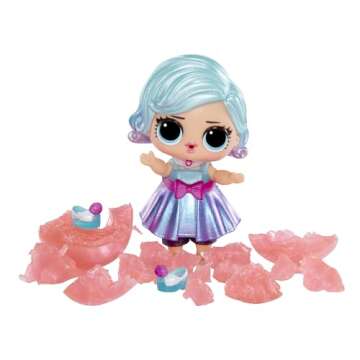 LOL Surprise Big Surprise Party with 4 Collectible Dolls, 40+ Surprises, 100 Value, 6 Unboxing Experiences, Fashions, Sand, Gel Crush, Shell Smash, Fluff, Party Confetti, Crunch Beads, Gift for Girls