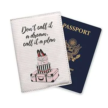 Passport cover Fashion pink bag eco - leather holder travel designer case for documents