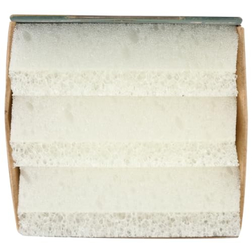 SCRUB DADDY Dye Free Sponge 3 Count for Eco-Friendly Cleaning