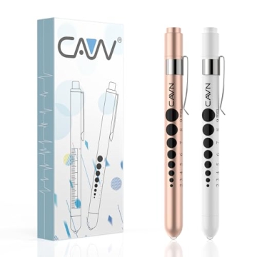 CAVN Pen Light with Pupil Gauge LED Penlight for Nurses Doctors