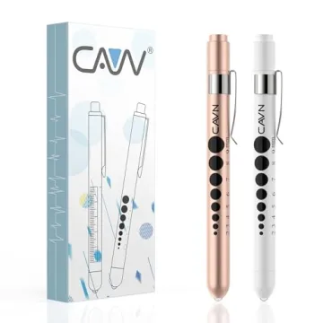 CAVN Pen Light with Pupil Gauge LED Penlight for Nurses Doctors