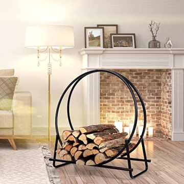 30 Inch Firewood Rack - Heavy Duty Indoor/Outdoor Log Holder