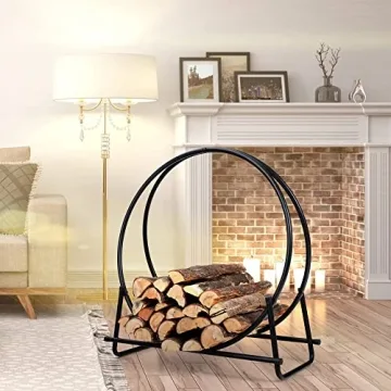 30 Inch Firewood Rack - Heavy Duty Indoor/Outdoor Log Holder