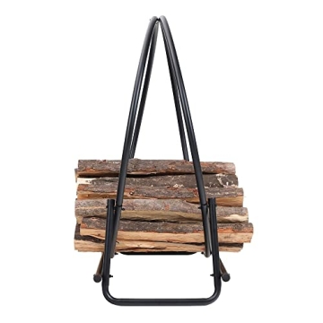 30 Inch Firewood Rack - Heavy Duty Indoor/Outdoor Log Holder