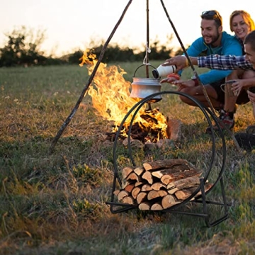 30 Inch Firewood Rack - Heavy Duty Indoor/Outdoor Log Holder