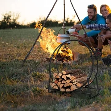 30 Inch Firewood Rack - Heavy Duty Indoor/Outdoor Log Holder