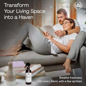 Muse Apothecary Linen Ritual - Aromatic, Soothing, and Relaxing Linen Spray for Bedding, Laundry and Fabric Spray Freshener - Infused with Natural Aromatherapy Essential Oils - Lavender Serenity