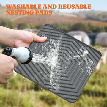 Durable Chicken Nesting Pads for Your Coop Bedding