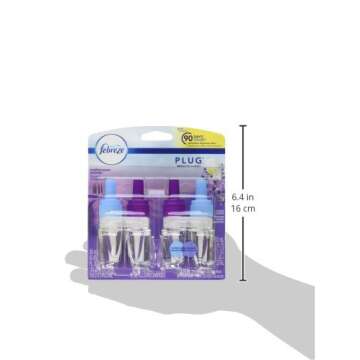 Febreze Odor-Fighting Fade Defy PLUG Air Freshener Refill, Mediterranean Lavender, (2) .87 fl. oz. Oil Refills