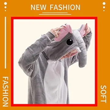 COSUSKET Ultimate Unisex Elephant Onesie Pajamas
