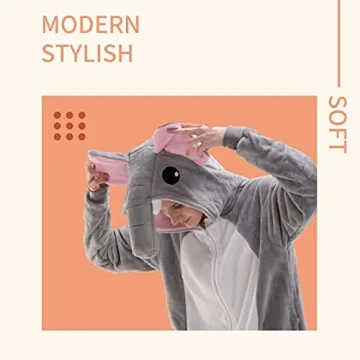 COSUSKET Ultimate Unisex Elephant Onesie Pajamas