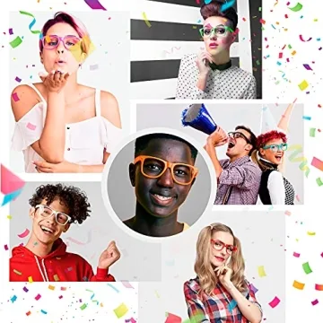 Nerd Style Clear Lens Retro Glasses for Cosplay and Fashion