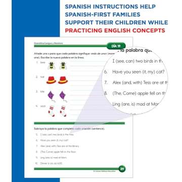 Summer Bridge Activities Spanish Kindergarten to 1st Grade Workbooks, K-1 Activity Book With Math, Reading Comprehension, Science, Fitness, Social Studies, Writing Practice, and Flash Cards