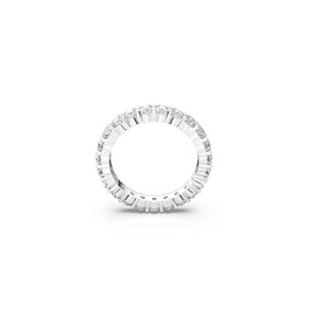 Swarovski Vittore XL Ring - Elegant Rhodium Finish