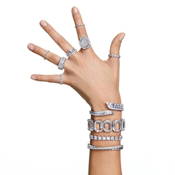 Swarovski Vittore XL Ring - Elegant Rhodium Finish