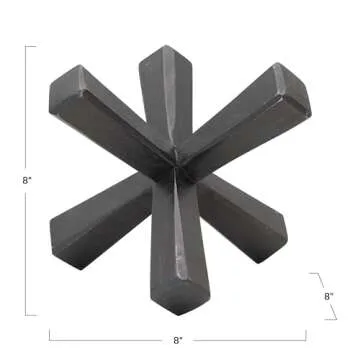 Hand-Carved Mango Wood Jack in Espresso Finish for Décor