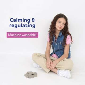 Fun and Function – Denim Weighted Vest for Kids – Sensory Weighted Vest Provides Soothing Weight for Kids with Sensory Issues – Denim Kids Weighted Vest for Sensory Needs – Medium