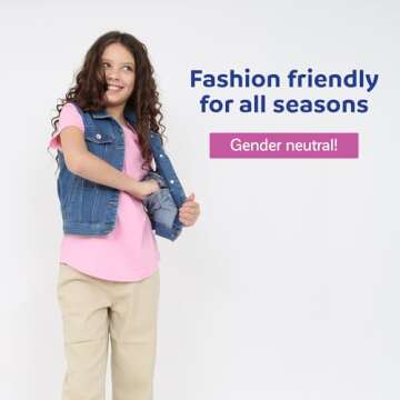 Fun and Function – Denim Weighted Vest for Kids – Sensory Weighted Vest Provides Soothing Weight for Kids with Sensory Issues – Denim Kids Weighted Vest for Sensory Needs – Medium