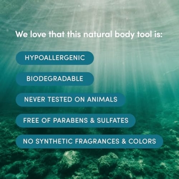 LATHER Natural Sea Wool Sponge - Soft Organic Body Scrubber