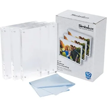 SimbaLux Magnetic Acrylic Photo Frame Set - Stylish Display