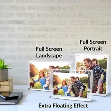 SimbaLux Magnetic Acrylic Photo Frame Set - Stylish Display